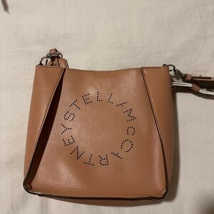 Stella McCartney Brown Crossbody Logo Bag